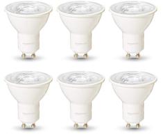 AmazonBasics Professional Lot de 6 ampoules LED pour spot GU10 Ãquivaut Ã 35Â W Blanc chaud, IntensitÃ© variable