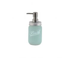 axentia Retro Distributeur de Savon, Verre, Menthe, diametre (Ã) env. 6,5 cm