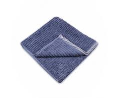 Heckett Lane Tapis de Bidet 60% Coton 40% Bambou Viscose Bambou 60 x 60 Jeans Bleu