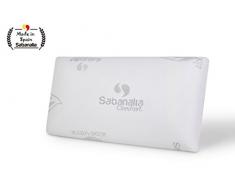 SABANALIA Oreiller av3 C75 en Viscose et en aloé Vera, 75 x 36 x 13