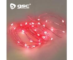 GSC Evolution Guirlande fil 5 m 8 fonctions Rouge Blanc