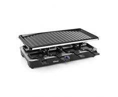 Tristar Appareil à raclette RA-2722, 8 Personnes-Puissance de 1 400W, Noir
