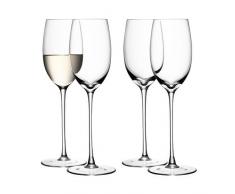 LSA International vin Blanc 340Â ML, Verre Transparent (Lot de 4)