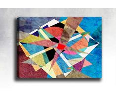 Bonamaison Peinture sur toile, multicolore, 50 x 70 cm - Conçu et fabriqué en Turquie