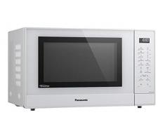 Panasonic Four Solo NN-ST45KWEPG 32 litres, Technologie Inverter, Puissance Micro-Ondes 1000 W, Plateau tournant 34 cm, 21 Programmes Automatiques, DÃ©congÃ©lation Turbo-Blanc, Acier Inoxydable