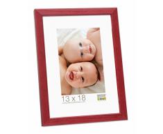 Deknudt Frames S41JL4 Cadre Photo Bois Fin Rouge 24 x 30 cm