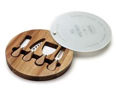 Lacor 60072Â Ensemble de Couteaux Ã Fromage, Bois, Marron, 27Â x 27Â x 4Â cm