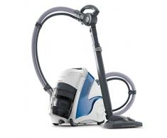 Polti PBEU0100 Unico MCV80 Total Clean & Turbo Aspirateur Multifonctions 3 en 1 et Nettoyeur Vapeur, 6 Bar, 236 W, 0.8 litres, Bleu/Blanc. Tue et Ã©limine 99,99%* des virus, germes et bactÃ©ries