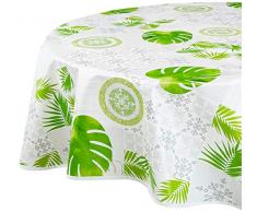 CALITEX Nappe Toile CirÃ©e Cocobeach Vert (Ovale 180 x 240 cm)