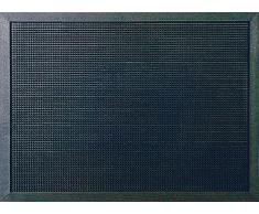 ID Mat M52_L Picots Light Tapis Paillasson Caoutchouc Noir 100 x 80 x 1,6 cm