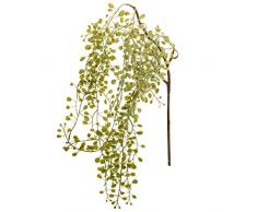 Aufora Fleur Artificielle Plastique Vert Taille Unique