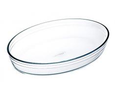 Ô cuisine Plat à four ovale en verre borosilicate 30 x 21 cm
