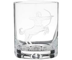 Crystaljulia 05920 Verre Ã whisky avec gravure Zodiak en cristal 250 ml