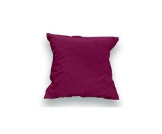 Soleil dOcre 553822 Taie dOreiller coton 57 Fils Cassis 65 x 65 cm