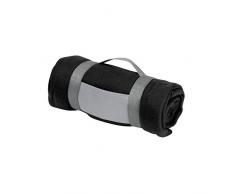 eBuyGB Couvre-lit de Chaud pour canapé, lit, Festival, Camping, Pique-Nique, Tapis, pub, Bar, extérieur, siège, Noir, Taille Unique