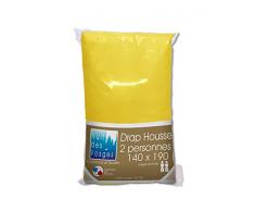 Nuit des Vosges 2101423 Cotoval Drap Housse Uni Coton Maïs 140 x 190 cm