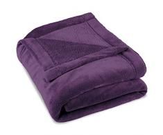 CelinaTex Couverture, Jour/Plafond, MontrÃ©al, Polaire Microfibre, Polyester, Lilas, 150 x 200 cm