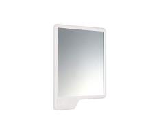 Tooletries TTMML-WH Miroir, Silicone/Polycarbonate, Blanc, 16,5 x 14 x 1 cm
