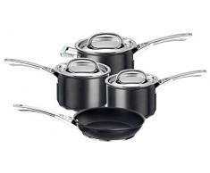 Circulon - Batterie de Cuisine anodisée Ultra résistante - 5 pièces, Aluminium anodisé, Noir, 4 pièces