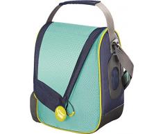 Maped Picnik Concept - Lunch bag Sac à Déjeuner Isotherme Enfants - Bandoulière Réglable et Anse - Porte-Gourde et Porte-Etiquette - Facile à nettoyer - Bleu vert