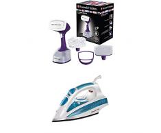 Russell Hobbs Pack Soin du Linge Défroisseur Vapeur et Fer à Repasser Steam Genie - 25600-56 et 20562-56