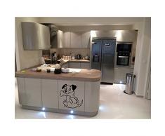 TATOUTEX Stickers Chien Dalmatien - Or, L 90cm x H 98cm