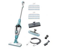 BLACK & DECKER FSMH1321-QS Balai Vapeur Multifonctions Filaire - 1300 W - Réservoir : 500 ml - Temps de Chauffe : 15 s - Longueur du Câble : 6 m - 7 Accessoires - sans Produit Chimique