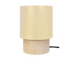 Tosel 65308 Lampe Chevet, 1 Lumière, Acier/, E27, 40 W, Ivoire, 13,5 x 19,5 cm