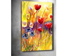 Bonamaison Peinture sur toile, multicolore, 40 x 60 cm - Conçu et fabriqué en Turquie