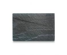Zeller 26256 Planche à découper, Verre de Sécurité, Gris, 30 x 20 x 0,8 cm