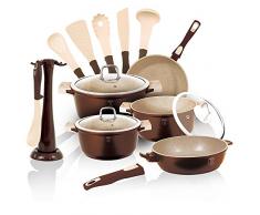 BERLINGER Haus Batterie de cuisine 15 pièces Granit Diamond Line