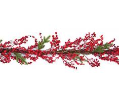 The Tree Guirlande de Baies Rouge/Vert/Marron 1,8 m