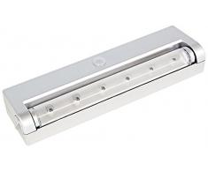 Emuca 5065525 Applique LED Phoenix Ã Piles avec DÃ©tecteur Mouvement Plastique