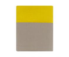 Essix - Housse de couette Cottage Lin Bouton dor 240 x 260 cm