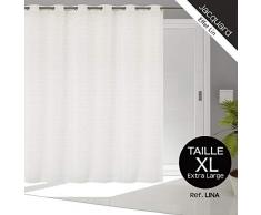 Soleil docre Lina Voilage, Polycoton, Blanc, 280 x 250 cm