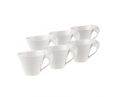 Villeroy ACF1434036 Tasse Ã CafÃ©, Porcelaine, Blanc, 28 X 12