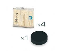 Rowenta Cartouches Anticalcaire + 1 filtre Aspirateurs Balais Vapeur Clean&Steam Multi ZR850001