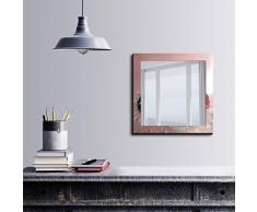 Bonamaison Décoration Murale Impression sur Miroir Encadré sur Toile, Dimensions: 50 x 50 Cm - Conçu et fabriqué en Turquie