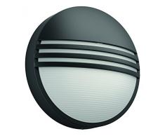 Philips luminaire extÃ©rieur LED applique murale noire Yarrow lumiÃ¨re blanc froid