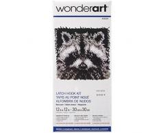 Spinrite Wonderart Angel Kit de Tapis à Crocheter avec Motif Poisson, Raton-Laveur, 12 by 12