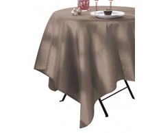Calitex SXN88CP361A Effet Soie Nappe Polyester Taupe 300 x 150 cm