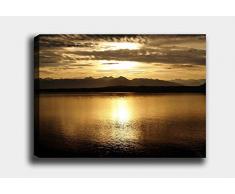 Bonamaison Peinture sur toile, multicolore, 70 x 100 cm - Conçu et fabriqué en Turquie