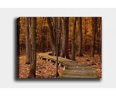 Bonamaison Peinture sur toile, multicolore, 40 x 60 cm - Conçu et fabriqué en Turquie