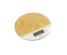 Pebbly Balance de Cuisine en Bambou Ronde Beige