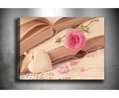 Bonamaison Peinture sur toile, multicolore, 70 x 100 cm - ConÃ§u et fabriquÃ© en Turquie