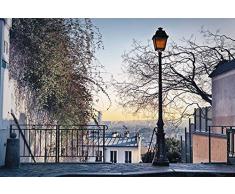 Papier Peint poster panoramique VISITE DE MONTMARTRE 4 x 2,70 m | DÃ©co et photo murale XXL QualitÃ© HD Scenolia