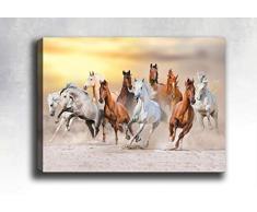 Bonamaison Peinture sur toile, multicolore, 30 x 40 cm - Conçu et fabriqué en Turquie