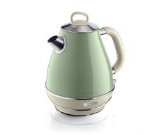 Ariete Vintage 2869 Bouilloire Ãlectrique en Acier Inoxydable, 1,7 L, ArrÃªt Automatique, 2000 W, pour Eau, ThÃ© et Tisane, Vert Pastel