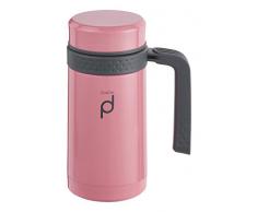 DrinkPod HBG450P Mug isotherme, Acier Inoxydable, Rose, 18,5 x 11 x 11 cm