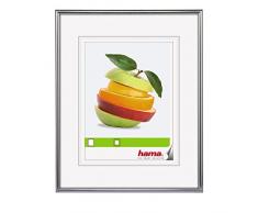Hama Cadre photo en plastique DÃ©cor Sevilla (taille du Cadre de 28 x 35 cm avec bordure de 9 mm x 17 mm, pour une photo de 18 x 24 cm) Argent Mat
